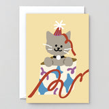 Cat In A Present