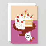 Happy Birthday Strawberry Cake