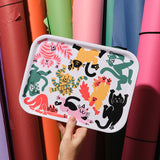 Cats Small Rectangle Serving Tray