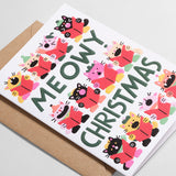 Meowy Christmas Embossed Card