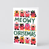 Meowy Christmas Embossed Card