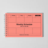 Dayfree Weekly Planner Neon Pink