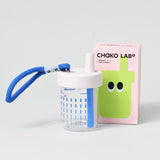 Chako Lab BoBo Plastic Cup White/Blue Dash