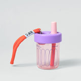 Chako Lab BoBo Plastic Cup Pink/Purple Circles