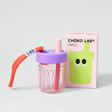 Chako Lab BoBo Plastic Cup Pink/Purple Circles
