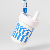 Chako Lab BoBo Insulated Cup White/Blue Check