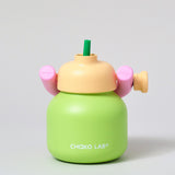 Chako Lab LinLin Insulated Water Bottle Green/Pale Orange