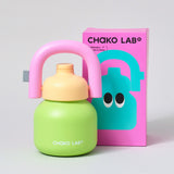 Chako Lab LinLin Insulated Water Bottle Green/Pale Orange
