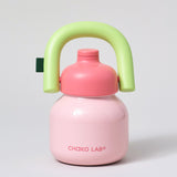 Chako Lab LinLin Insulated Water Bottle Pale Pink/Green