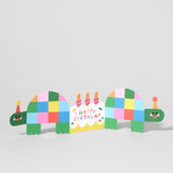 Birthday Tortoises Fold Out Card