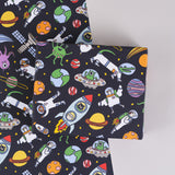 Space Kids Wrapping Paper