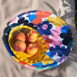 Floral Burst Round Serving Tray