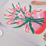 Vase and Flowers Silkscreen Print