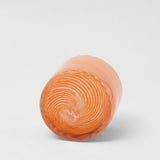 Small Spiral Glass Planter Orange