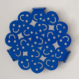 Happy Faces Trivet Blue