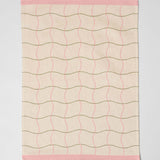 Wave Grid Natural Cotton Tea Towel
