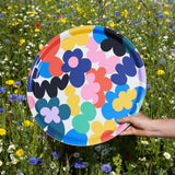 Floral Burst Round Serving Tray