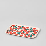 Cherries Small Rectangle Serving Tray