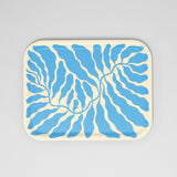 Leaves Sky Blue Rectangle Serving Tray