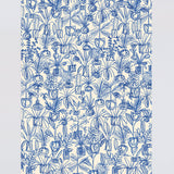 Plants Blue Wrapping Paper