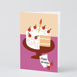 Happy Birthday Strawberry Cake