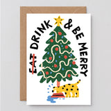 Drink and be Merry Embossed Card