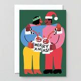 Xmas Tipple Embossed Card