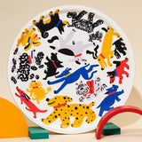 Dogs Round Serving Tray