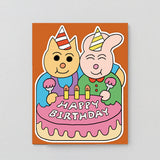 Happy Birthday Friends and Cake