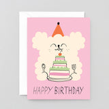 Happy Birthday Dog & Cake