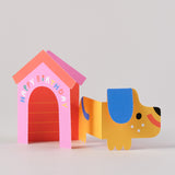 Dog In House Fold Out Card