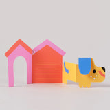 Dog In House Fold Out Card