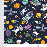 Space Kids Wrapping Paper
