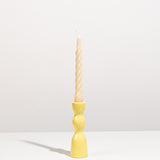 Yellow Low Wave Candleholder