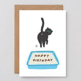 a cat themed birthday card