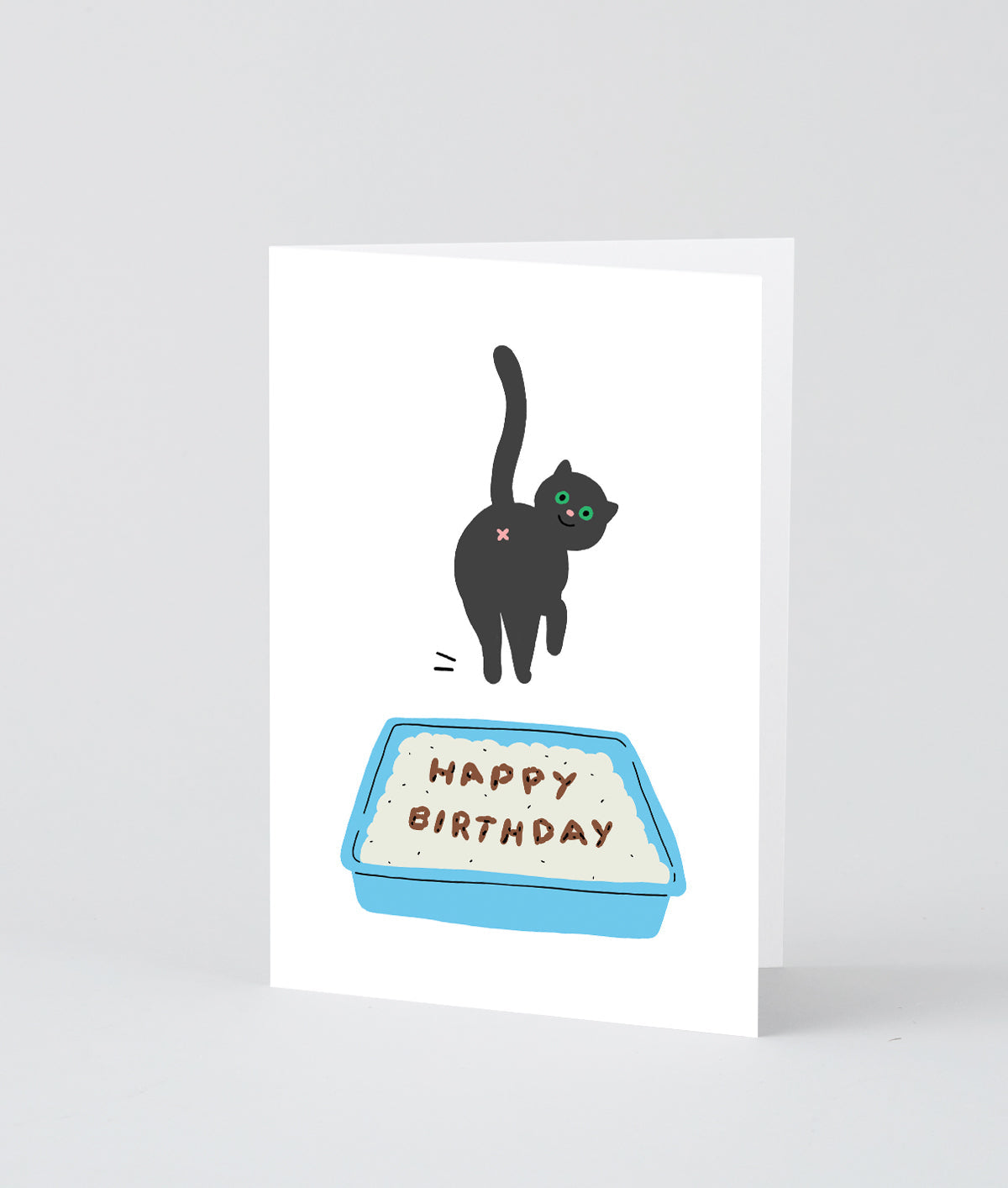 a cat themed birthday card