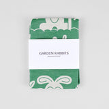 Garden Rabbits Cotton Tea Towel