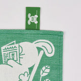 Garden Rabbits Cotton Tea Towel
