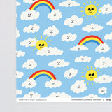 Suns and Clouds Wrapping Paper