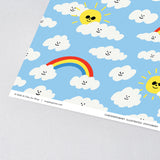 Suns and Clouds Wrapping Paper
