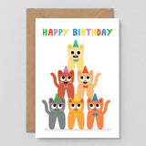 Happy Birthday Cat Stack