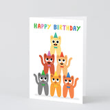 Happy Birthday Cat Stack