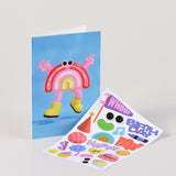 Rainbow Sticker Card