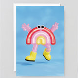 Rainbow Sticker Card