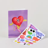 Heart Sticker Card