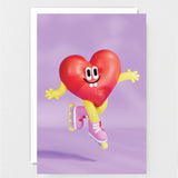Heart Sticker Card