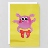 Pinky Sticker Card