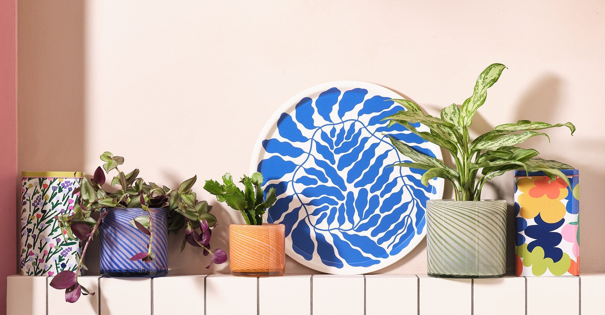 Spiral Glass Planters