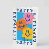 Happy Birthday Flower Border