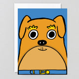 Dog Big Mouth Fold Out Kids Birthday Card